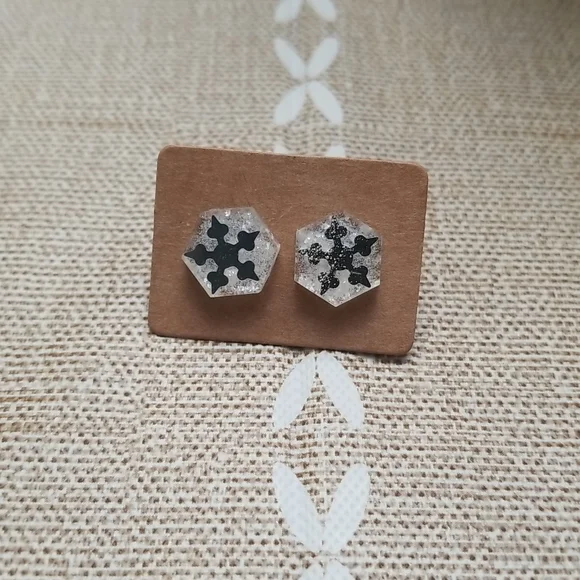 Handmade box and earrings set. - Picture 2 of 9